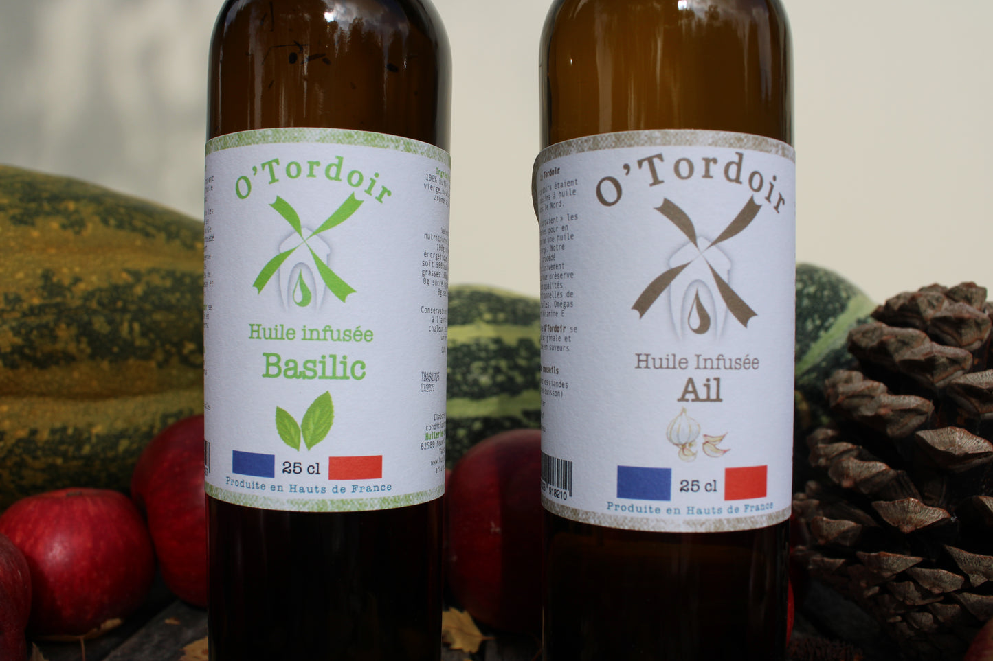 Huile de colza Basilic ou Ail