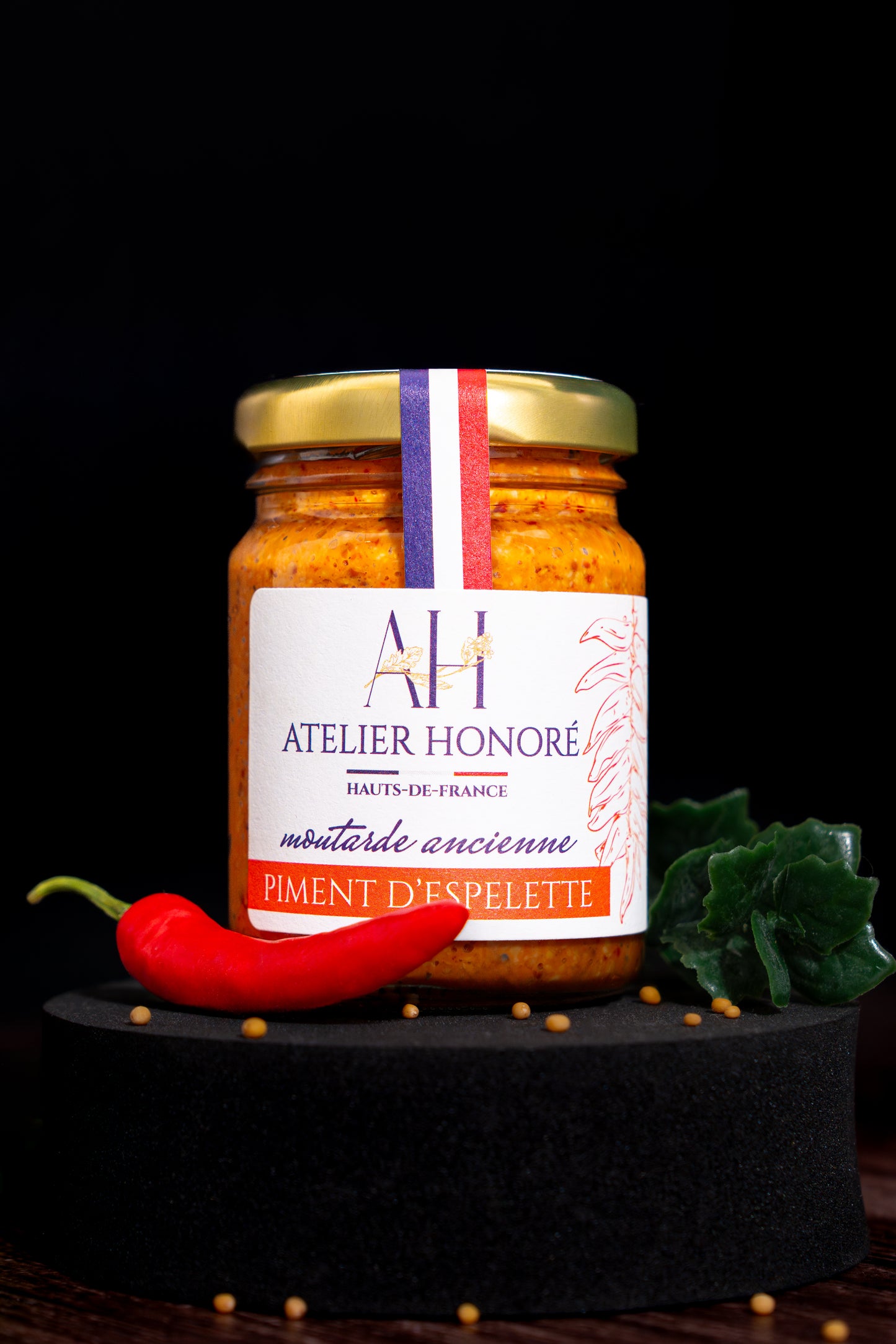 Moutarde à l'ancienne Piment d'Espelette