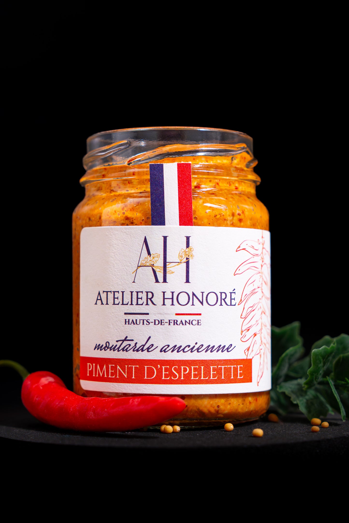 Moutarde à l'ancienne Piment d'Espelette